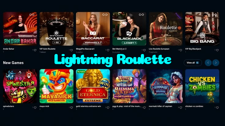 available types of Lightning Roulette bet including pre-match live express and system bets
